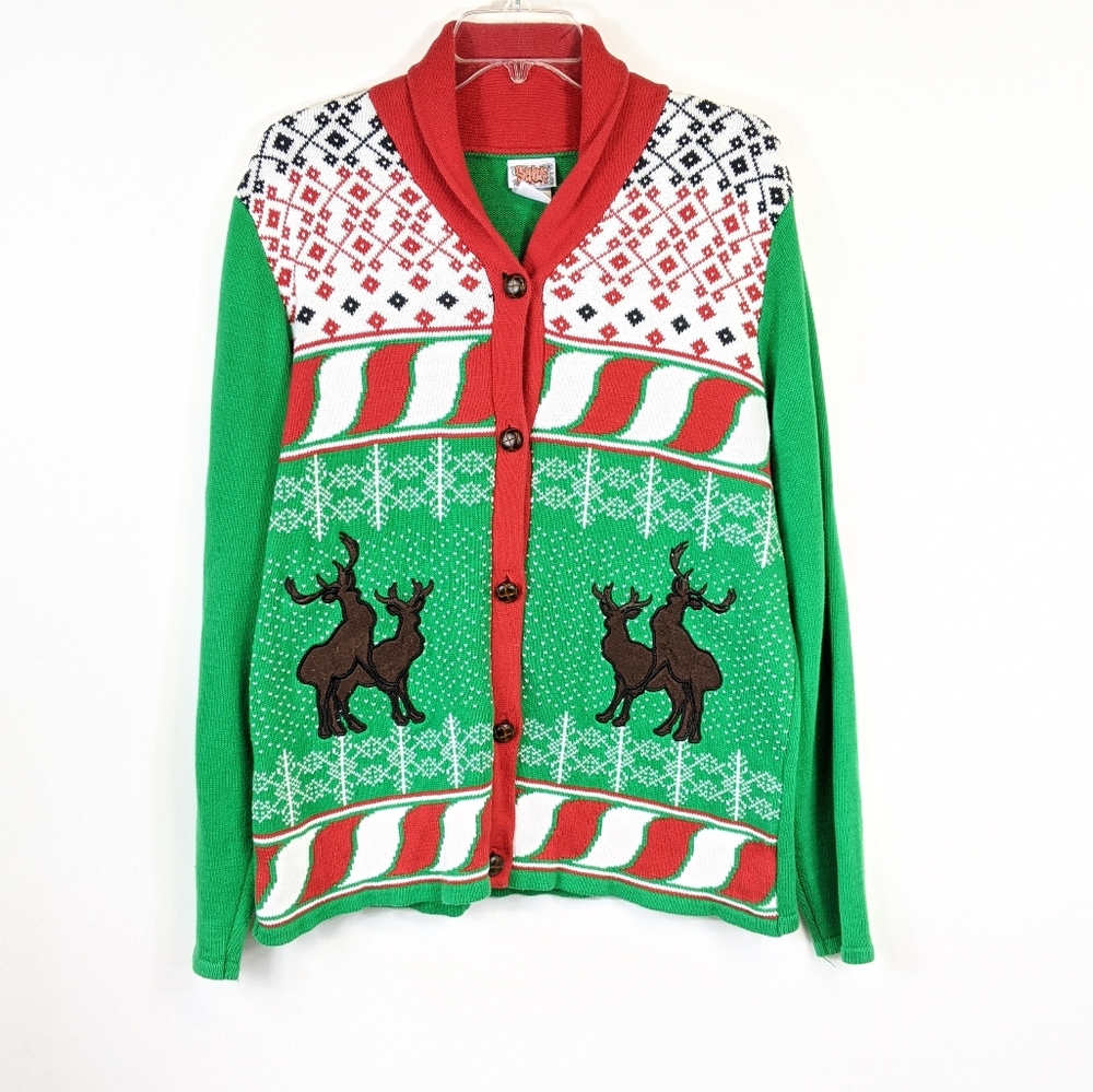 Spencer's humping reindeer ugly Christmas sweater